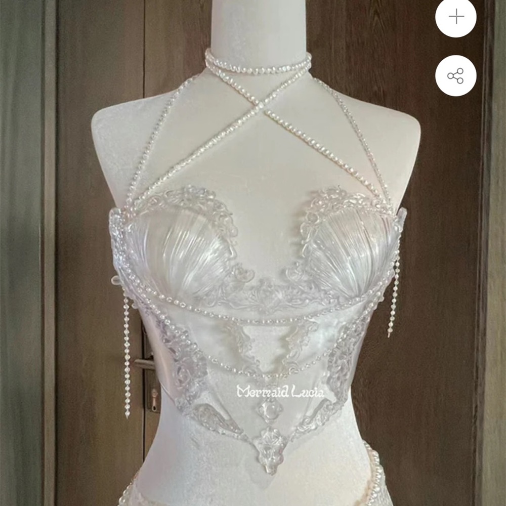 Mermaid corset top one size